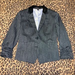 Express cropped sleeve blazer